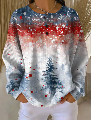 Alva | Christmas Sweater with Soft Pine Tree Pattern