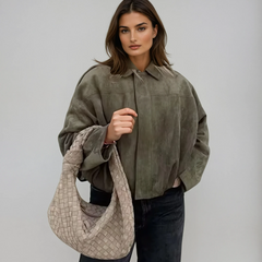Women's Vintage Oversized Bomber Jacket
