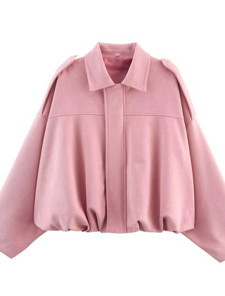 Women's Vintage Oversized Bomber Jacket