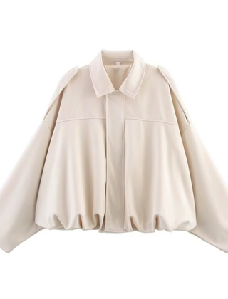 Women's Vintage Oversized Bomber Jacket