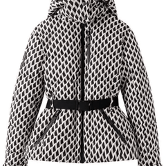 Women's Waterproof Insulated Puffer Ski Jacket With Belt