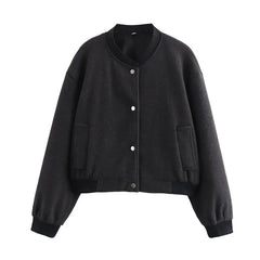 Women's Light Cropped Bomber Jacket