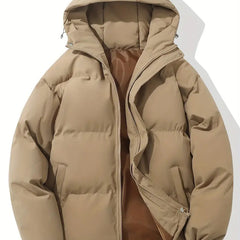 Women's Padded Winter Puffer Jacket with Hood