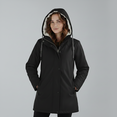 Cozy Sherpa-Lined Hooded Parka Jacket for Winter