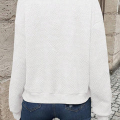 Women's Textured Zip Up Lightweight Bomber Jacket