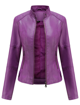 Women's Sleek Modern Tailored Jacket — Structured Long-Sleeve Lapel Blazer Coat