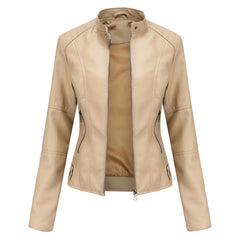 Women's Sleek Modern Tailored Jacket — Structured Long-Sleeve Lapel Blazer Coat