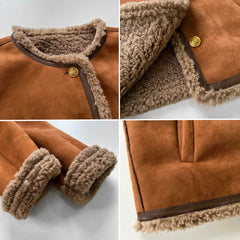 Women’s Faux Shearling Lined Suede Jacket