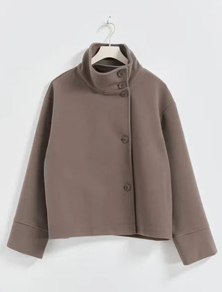 Stand Collar Women's Pea Coat