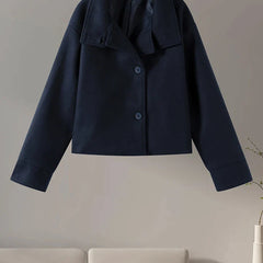 Stand Collar Women's Pea Coat