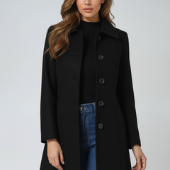 Women's Single Breasted Winter Trench Coat