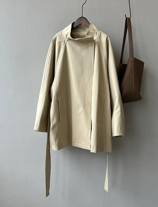Women's Stand Collar Trench Coat