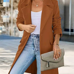 Autumn Trench Coat Women – Stylish Lapel Design for Chic Autumn Outings