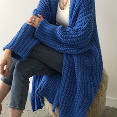 Oversized Split Knit Cardigan