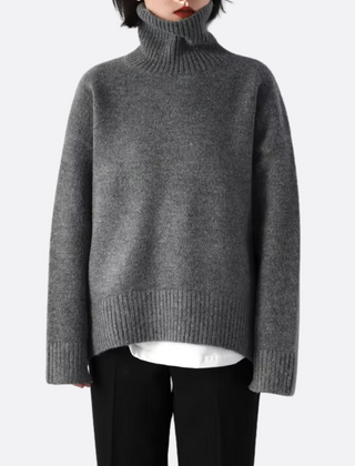 Women's Warm oversized turtleneck sweater
