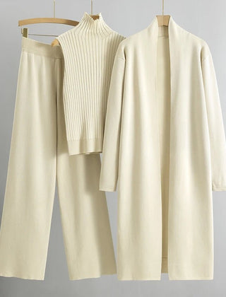 Women's Elegant Three-Piece Coordinated Set in Versatile Colours