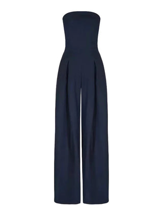 Women's Elegant loose fit strapless jumpsuit