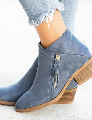 Women's Short Suede Ankle Boots