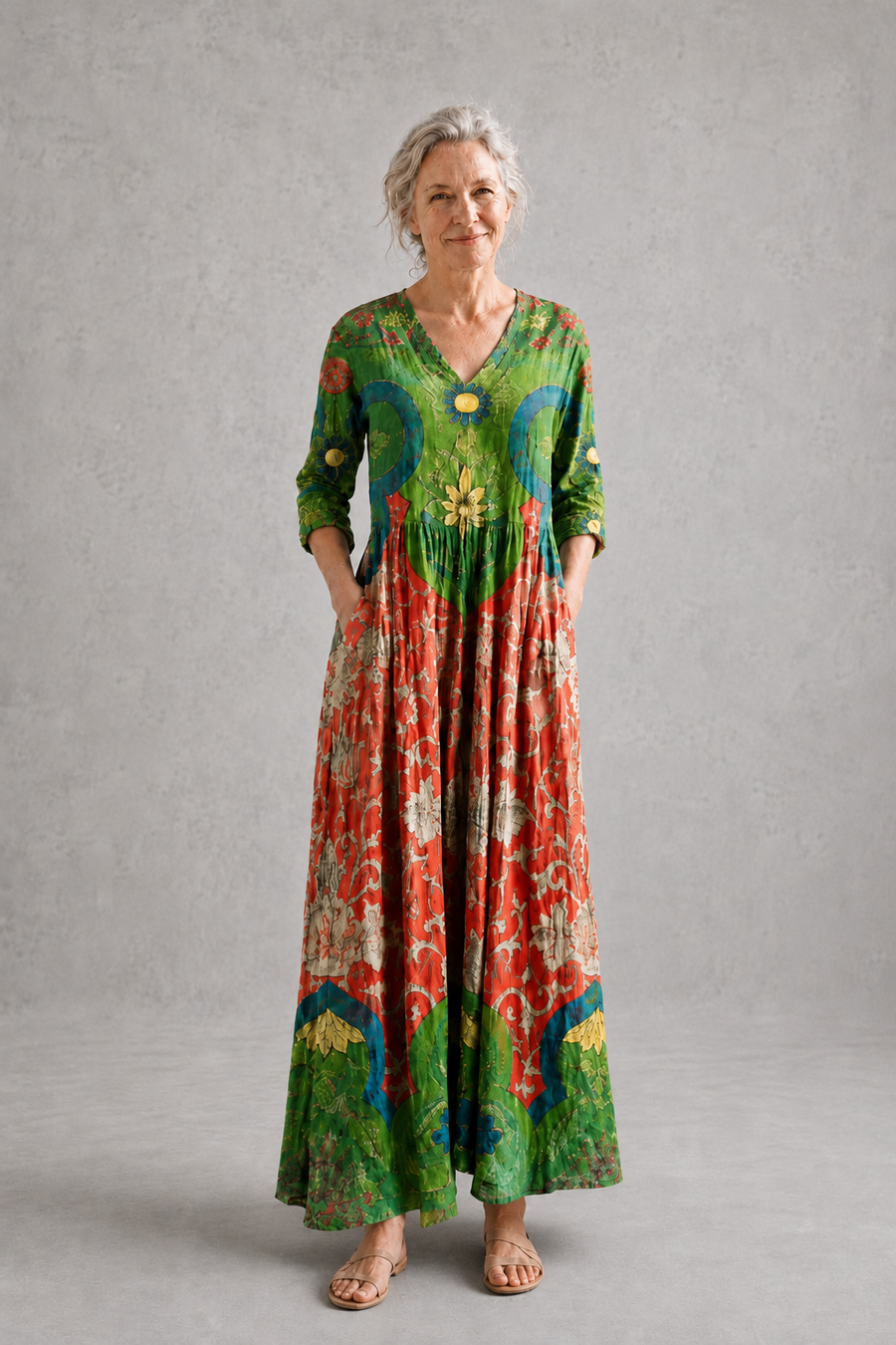 Judith | Vintage Floral Maxi Dress