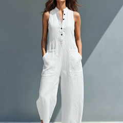 Adele | Fluid Long Jumpsuit with Pockets