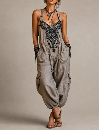 WREN | Boho Overalls Jumpsuit with Harem Fit