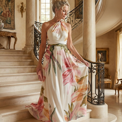 Amiel | Light Floral Maxi Dress