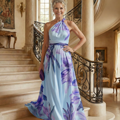 Amiel | Light Floral Maxi Dress