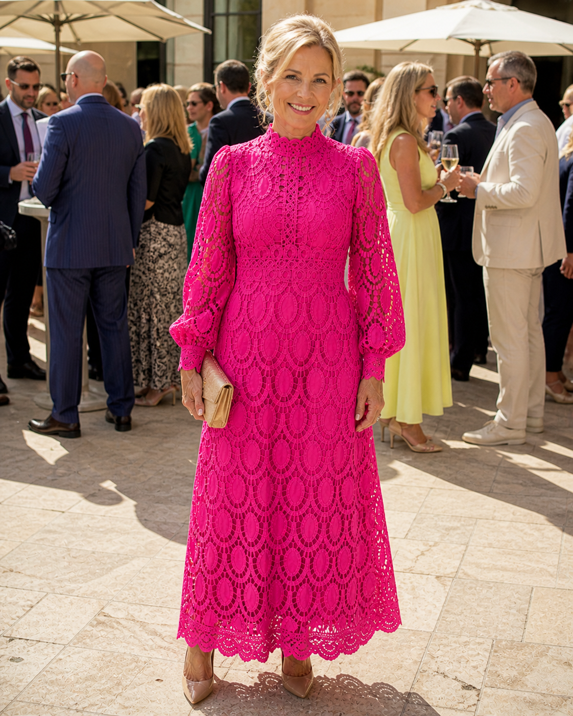 Olivia New York™ | Lace Midi Dress