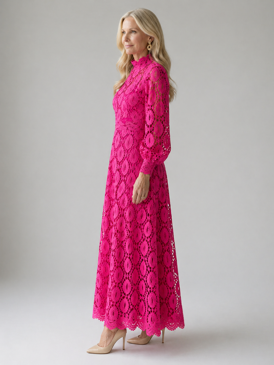 Olivia New York™ | Lace Midi Dress