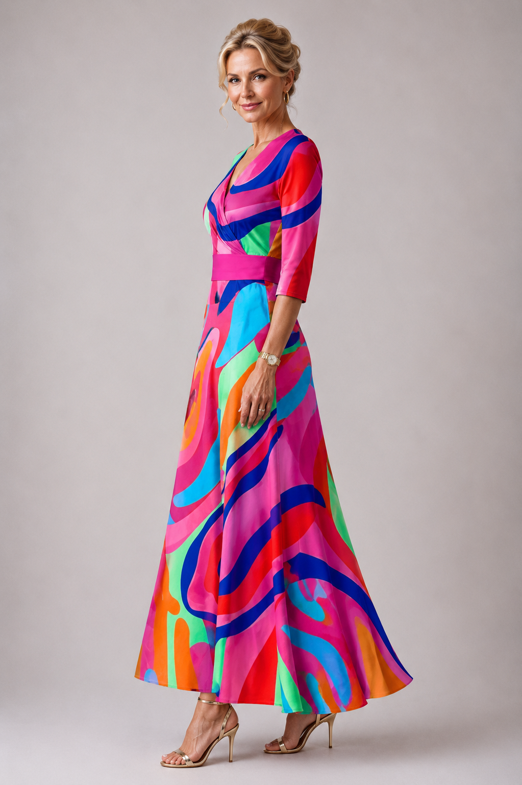 Olivia New York™ | Comfortable dress for every day with V-neck