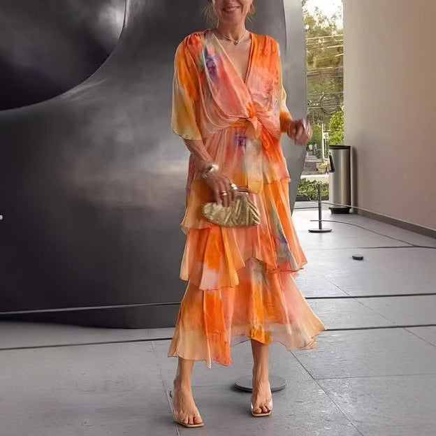 Olivia New York™ | Layered Floral Sun Dress
