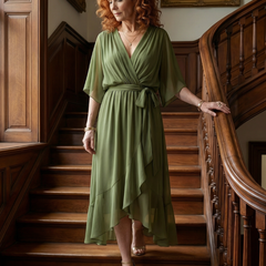 Elric | Light Drape Midi Dress