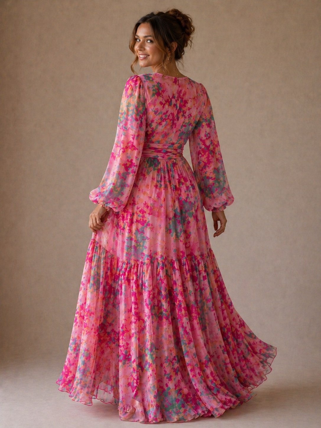 Olivia New York™ | Wrap Dress with Floral Print