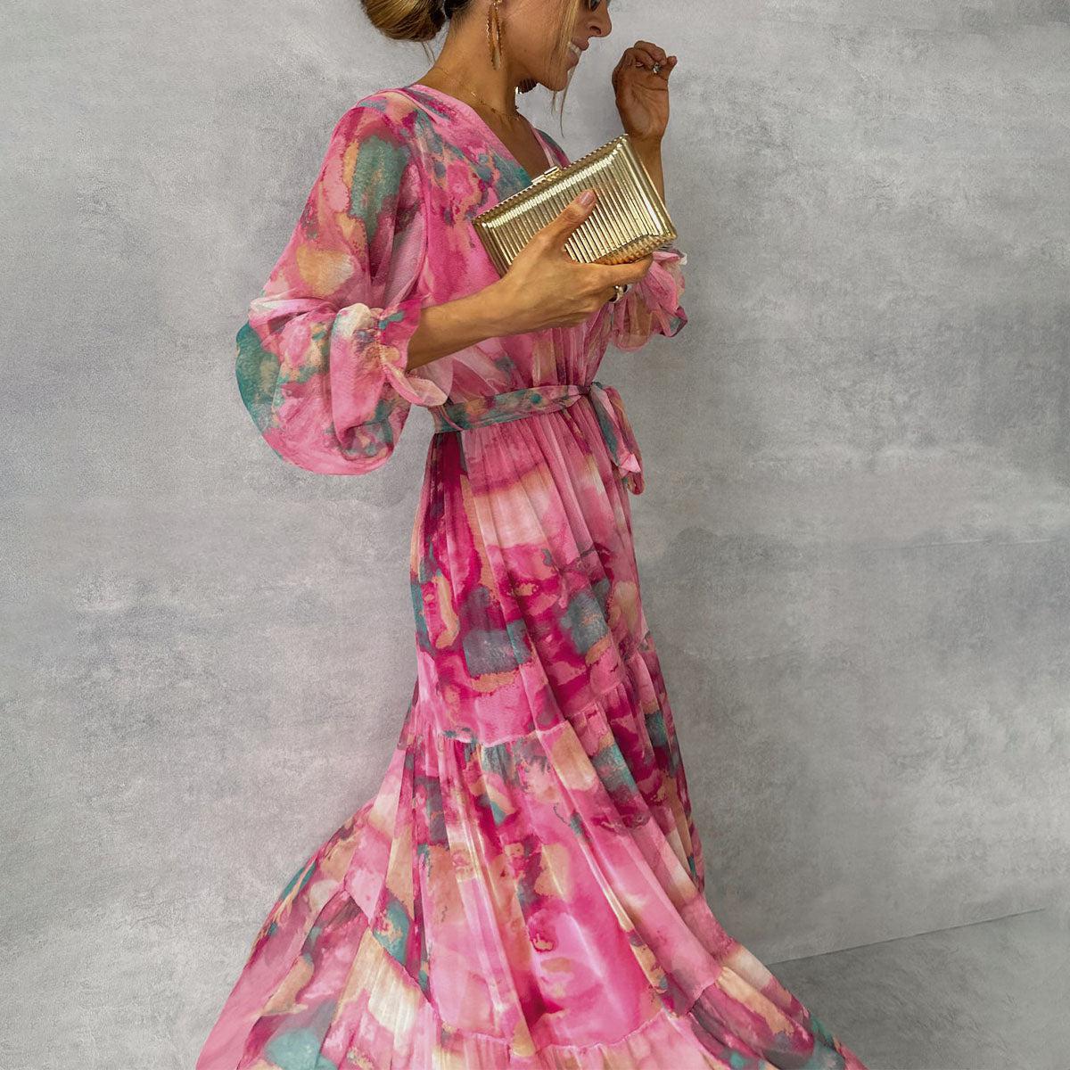 Olivia New York™ | Wrap Dress with Floral Print