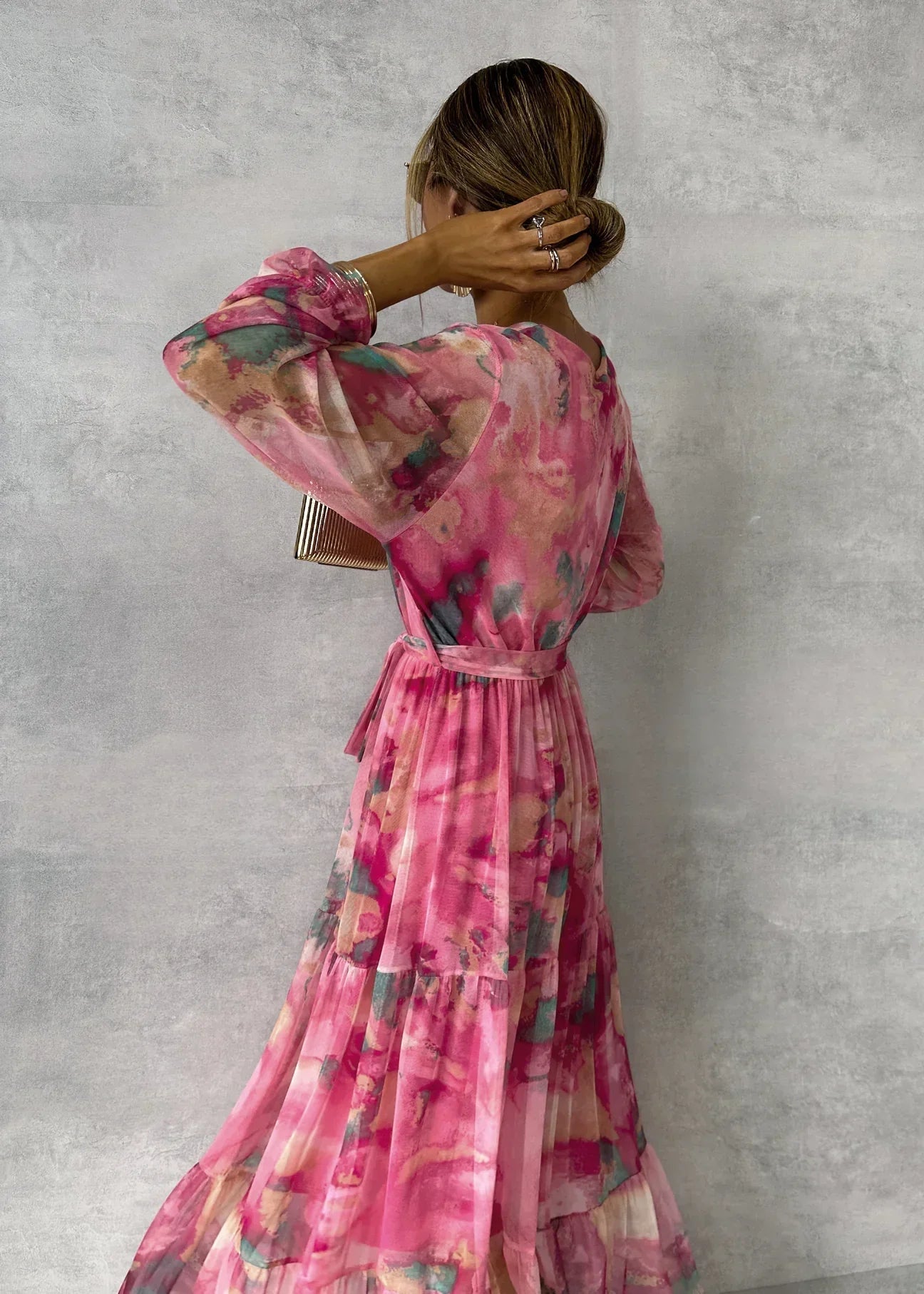 Olivia New York™ | Wrap Dress with Floral Print