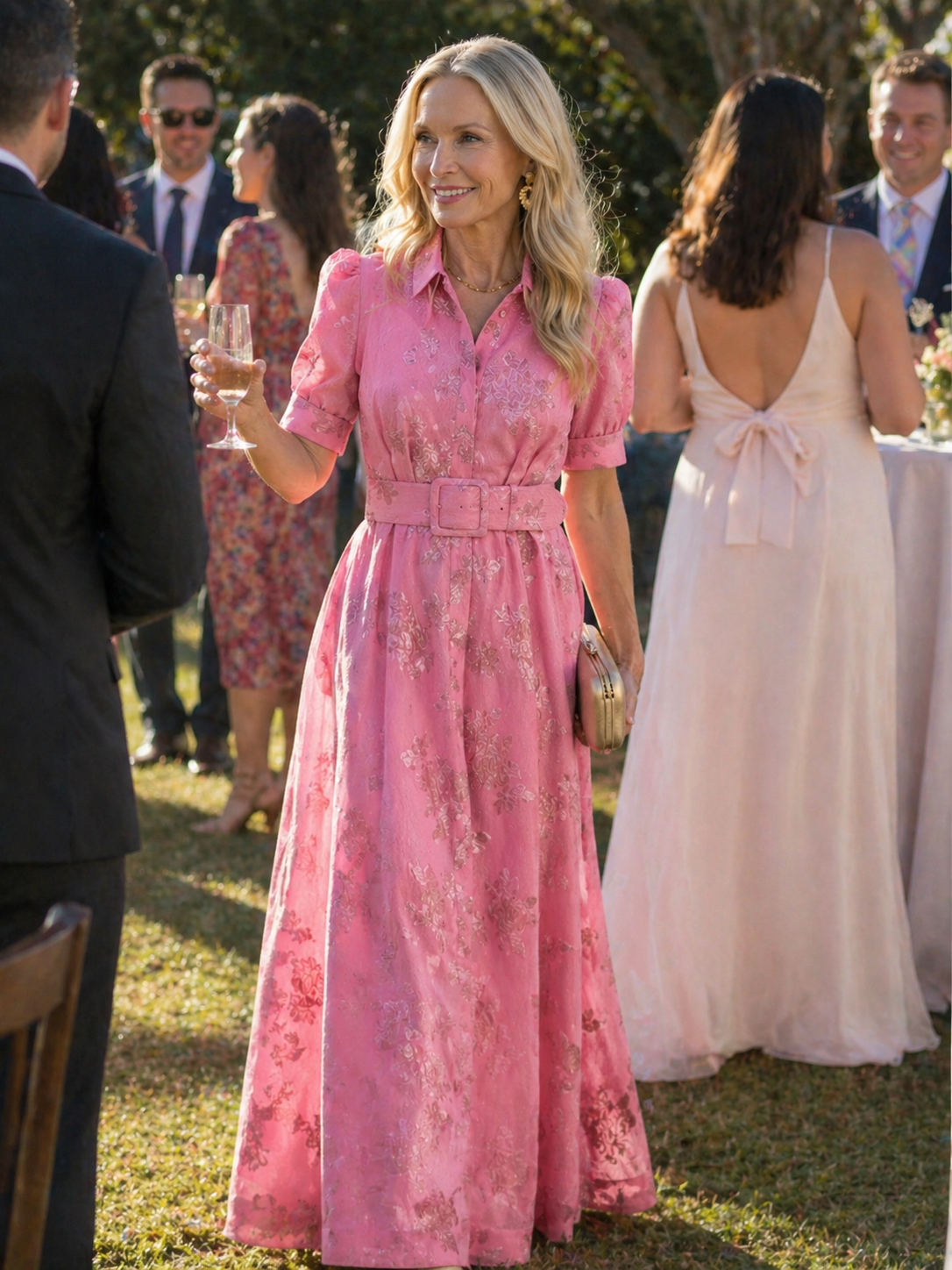 Olivia New York™ | Belted Floral Maxi Dress