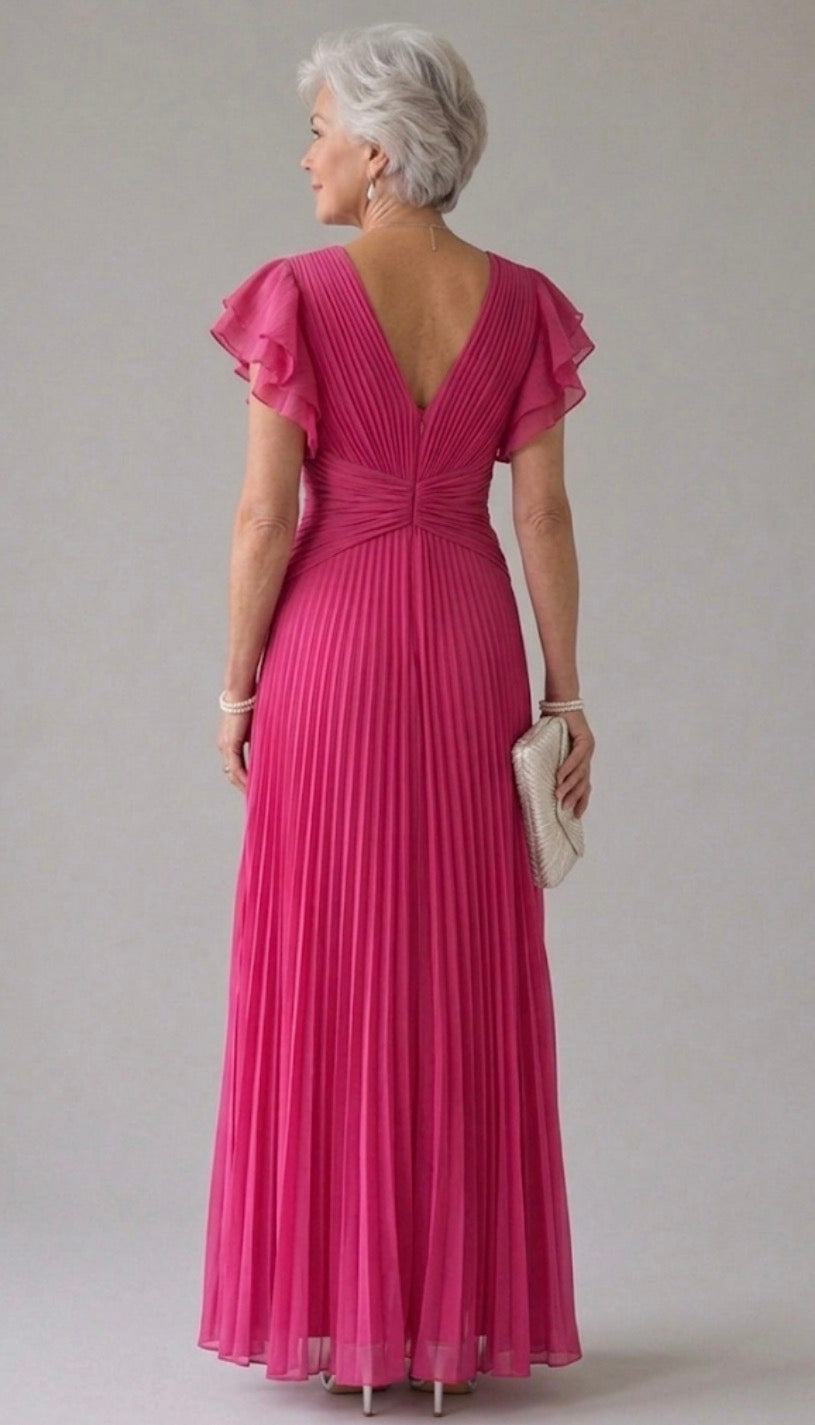 Olivia New York™ | Pleated Evening Dress