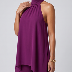 Zareen | Asymmetric Tunic Top Wide Leg Pants Set