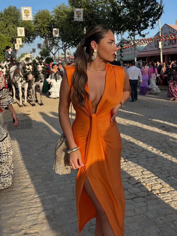 Olivia New York™ | Elegant Pleated Dress