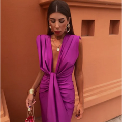 Olivia New York™ | Elegant Pleated Dress