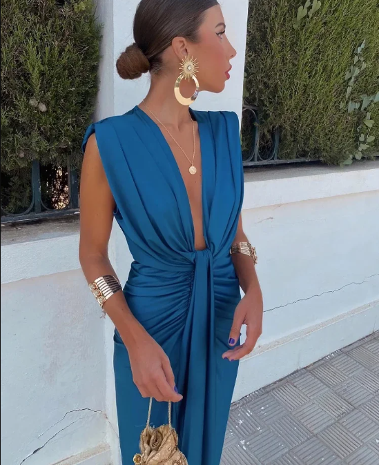 Olivia New York™ | Elegant Pleated Dress