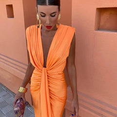 Olivia New York™ | Elegant Pleated Dress