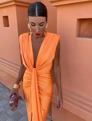 Olivia New York™ | Elegant Pleated Dress