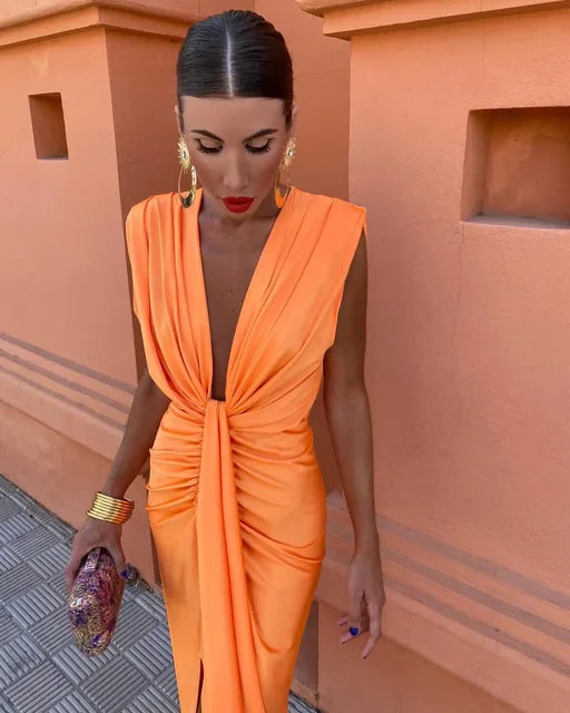 Olivia New York™ | Elegant Pleated Dress
