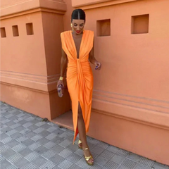 Olivia New York™ | Elegant Pleated Dress