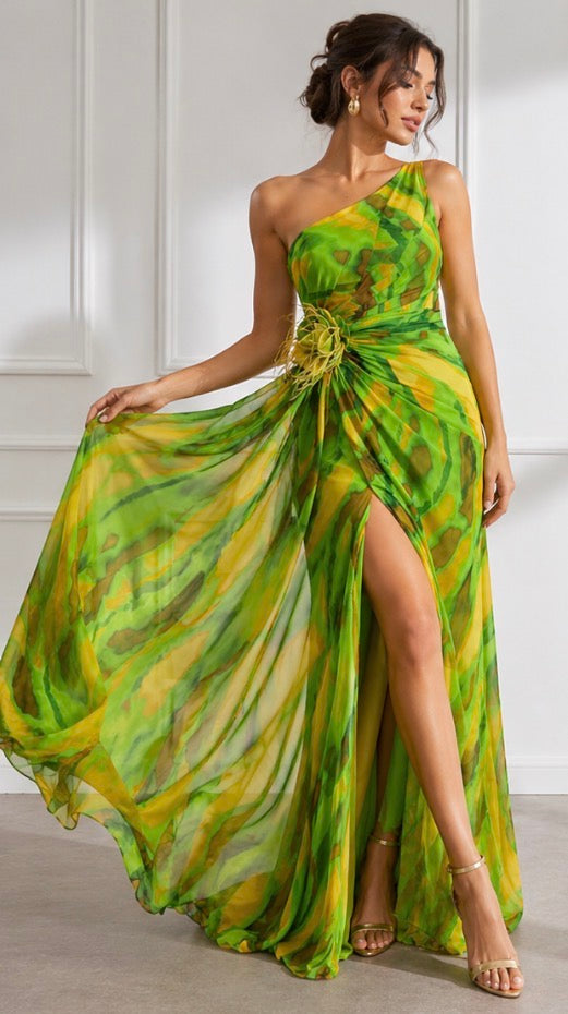 Olivia New York™ | Vibrant Draped Dress