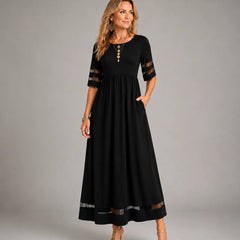 Aubrey™ – Flattering Tummy-Smoothing Midi Dress