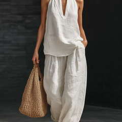 Zoe™ – Sleeveless Top and Wide Pants