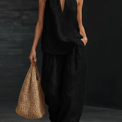 Zoe™ – Sleeveless Top and Wide Pants