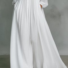 Gloria™ - Linen Patchwork Maxi Dress